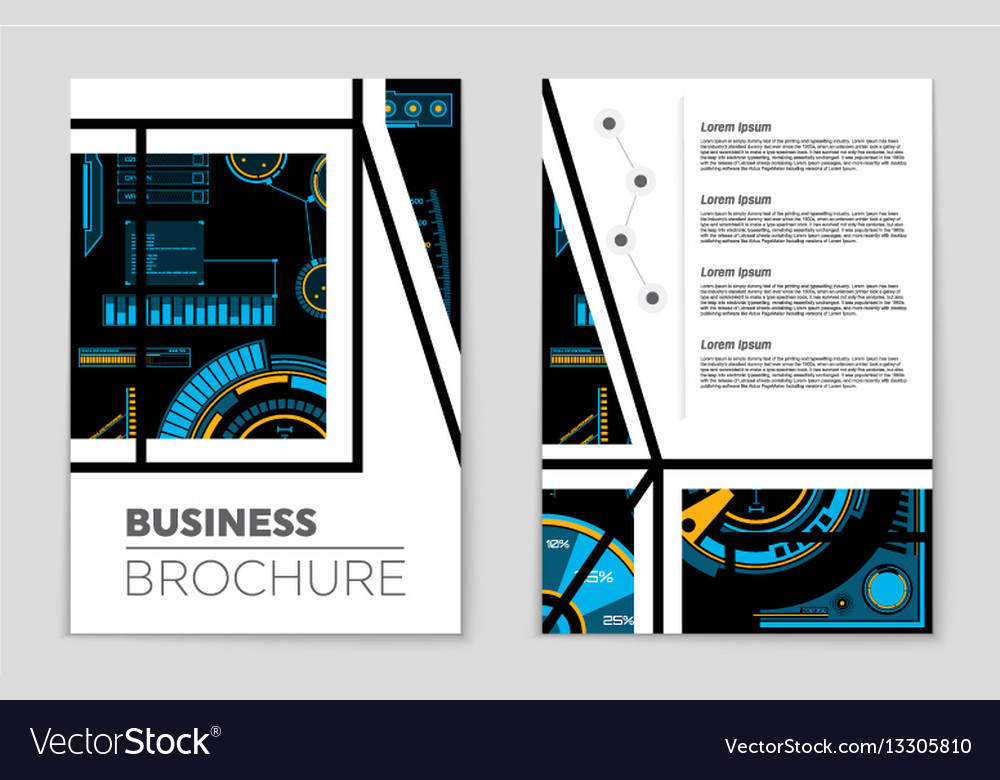 Abstract layout background set for art