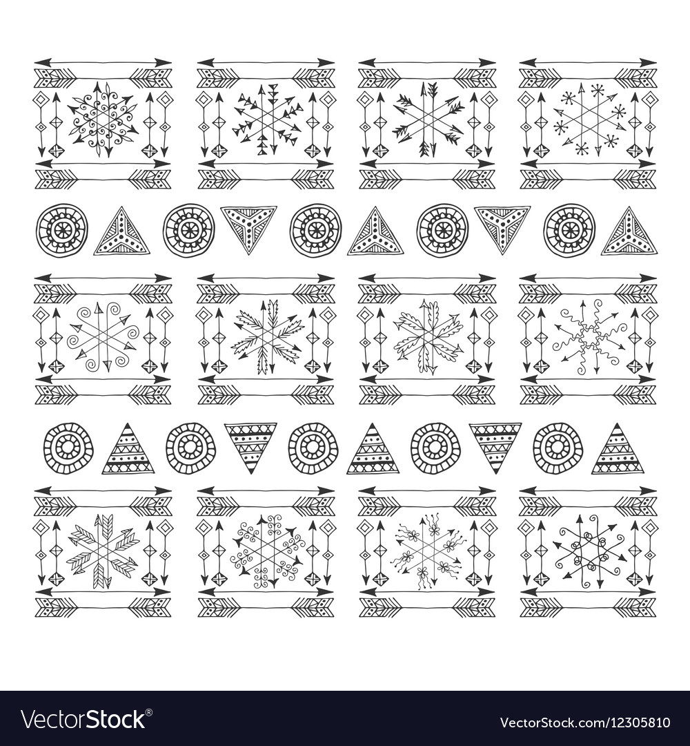 Boho handmade set of elements
