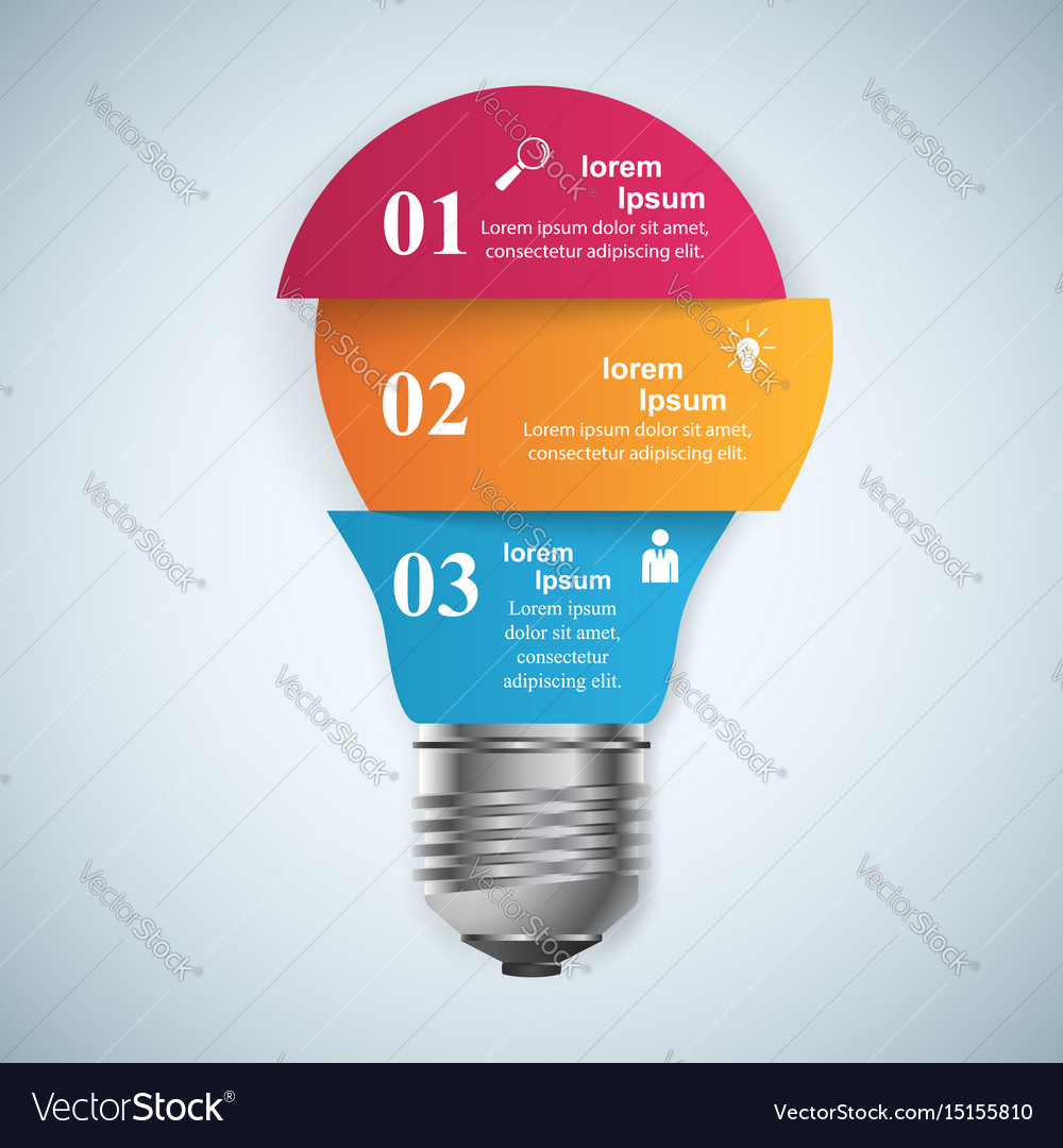 Business infographics origami style Royalty Free Vector