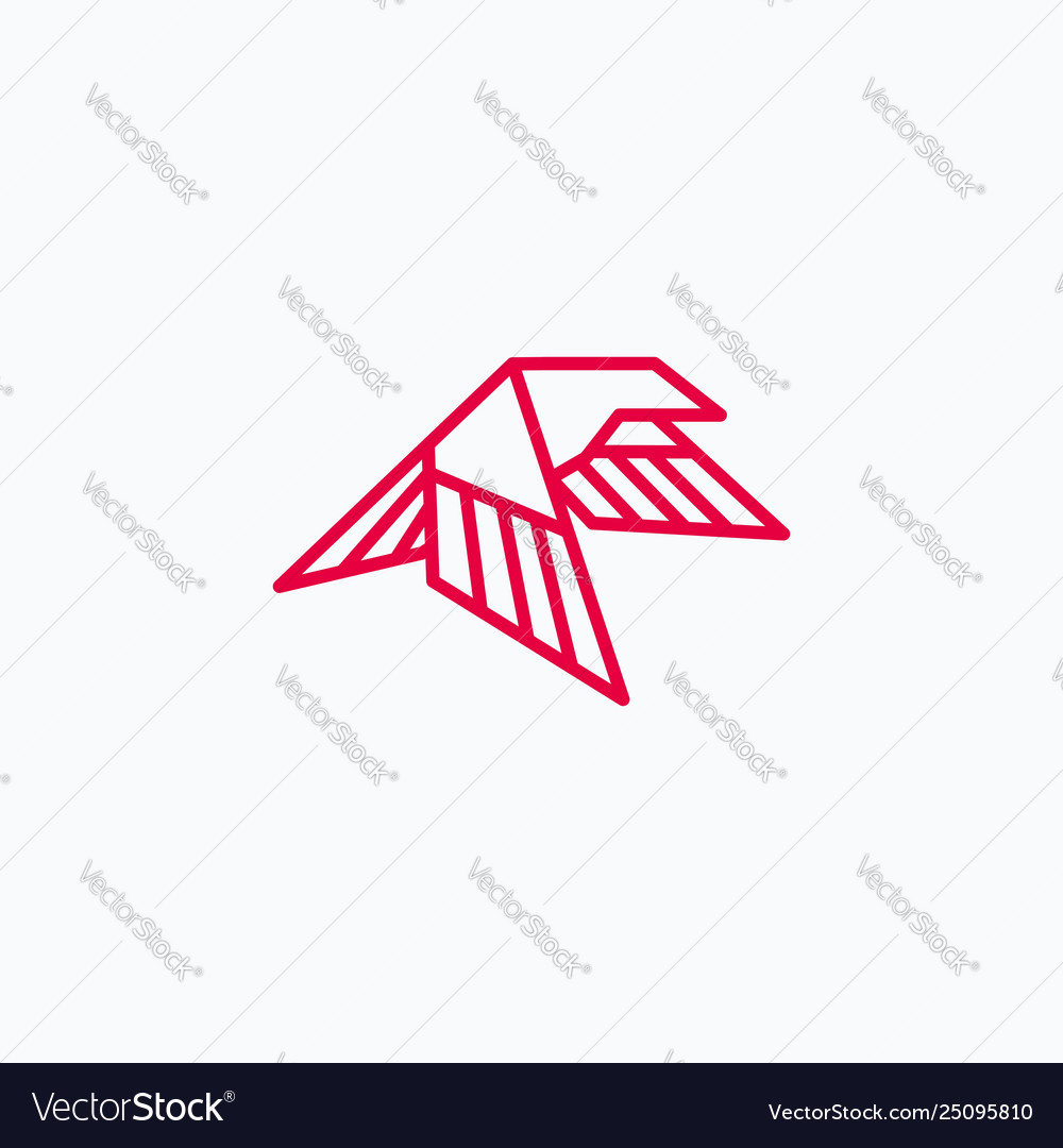 Eagle abstract template linear
