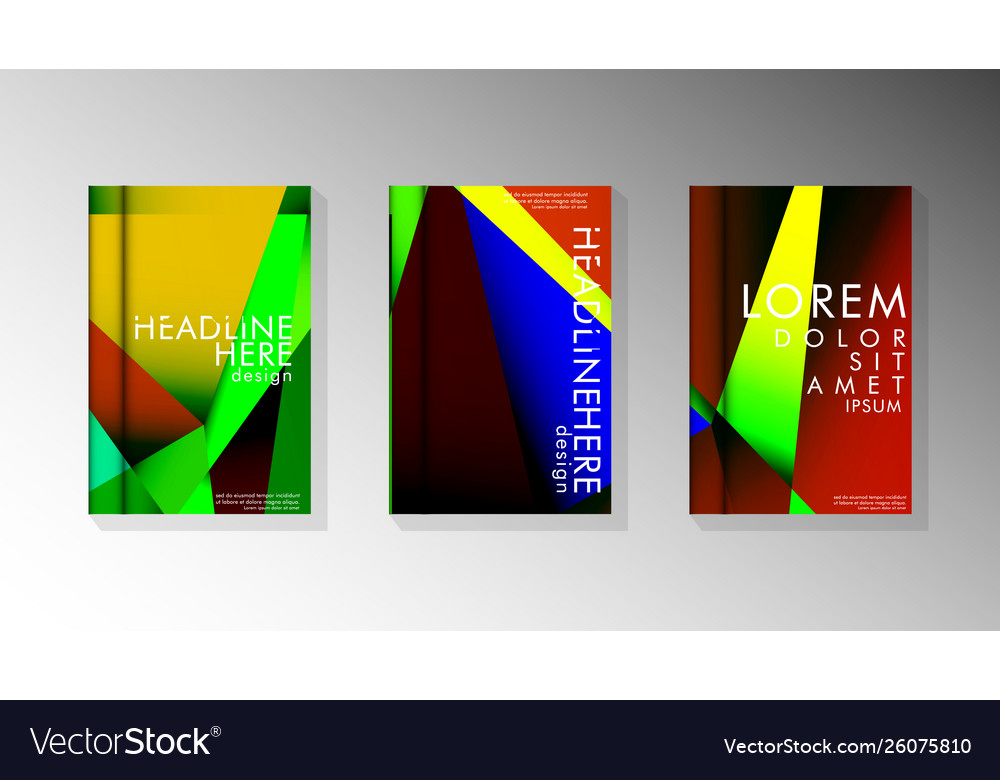 Geometric style with gradients and transparency vector image Geometric style with gradients and transparency