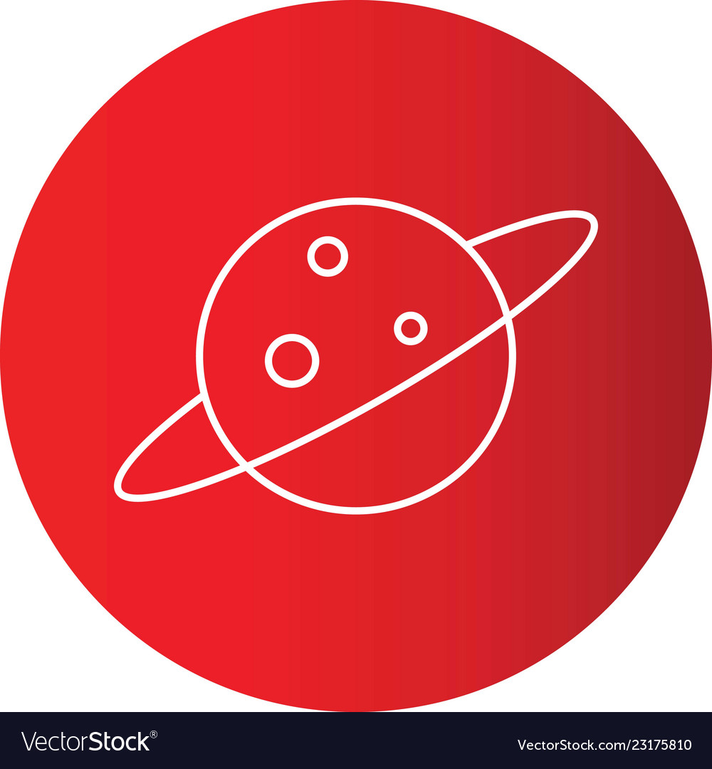 Gradient line circle perfect icon or pigtogram