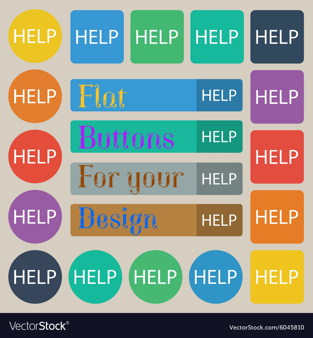 Help point sign icon question symbol set of twenty