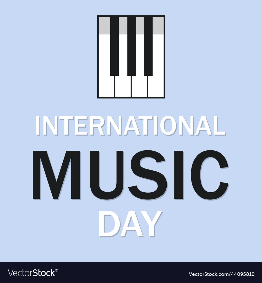 International music day conceptual banner