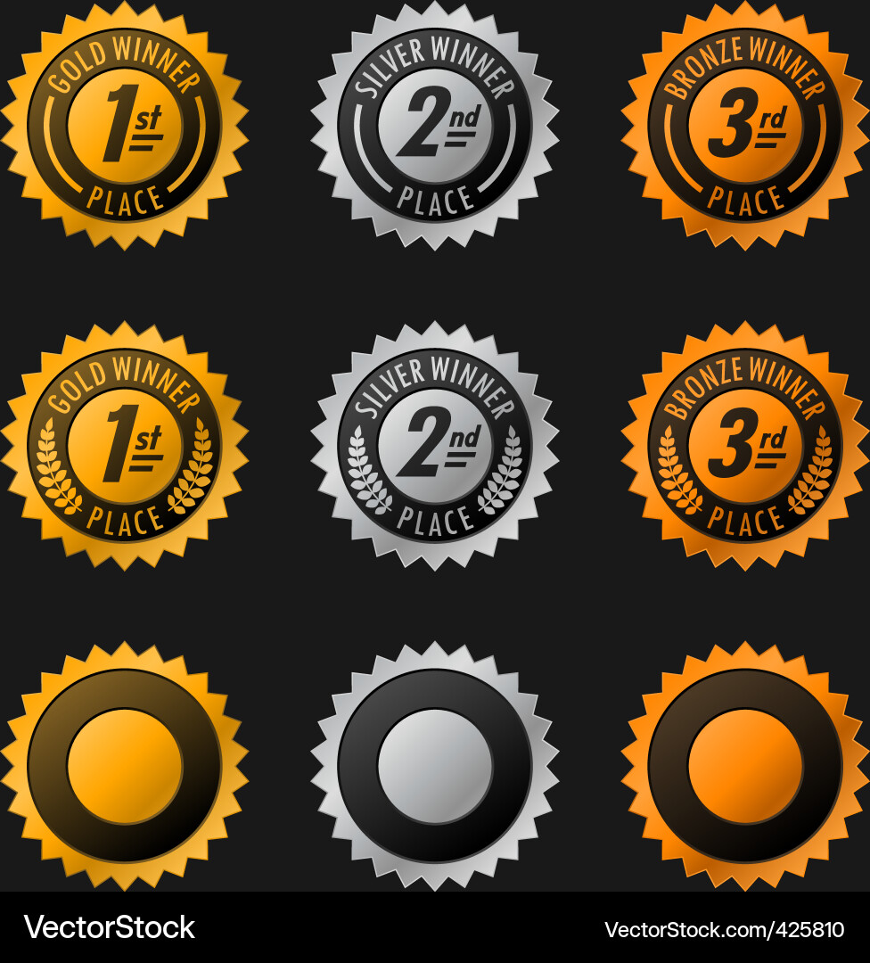 Medals Royalty Free Vector Image - VectorStock