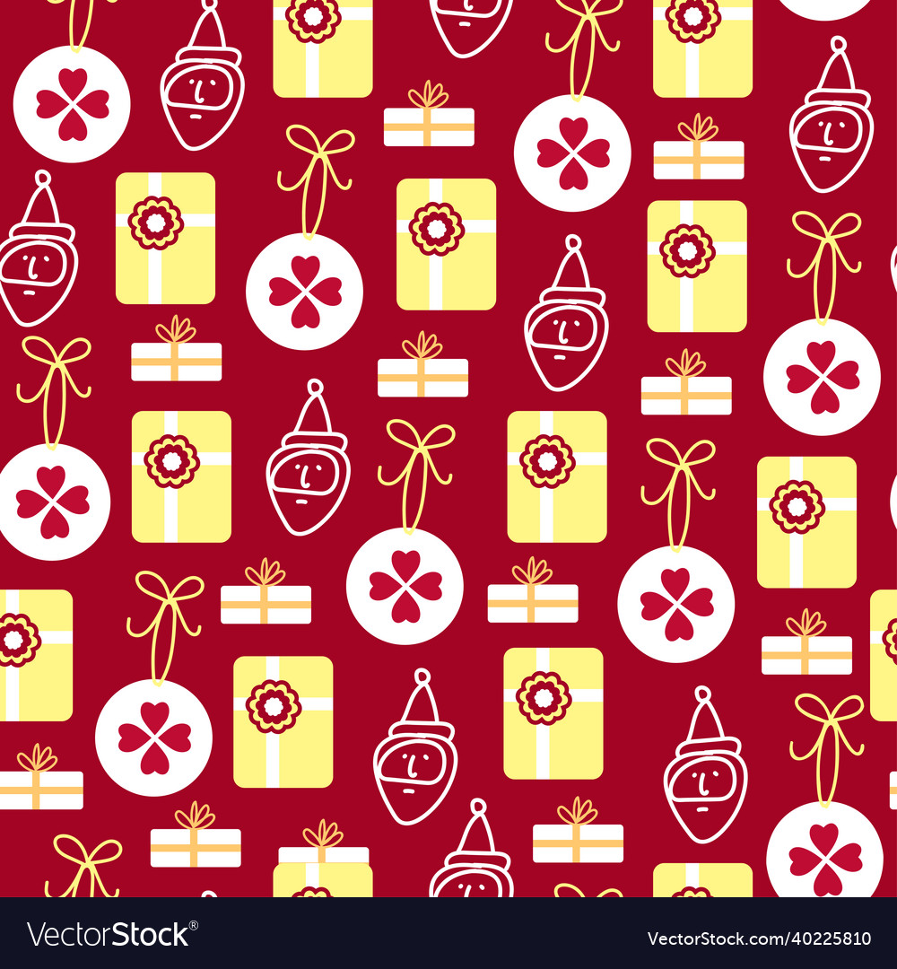 Seamless pattern background with candy boxes Vector Image Seamless pattern background with candy boxes
