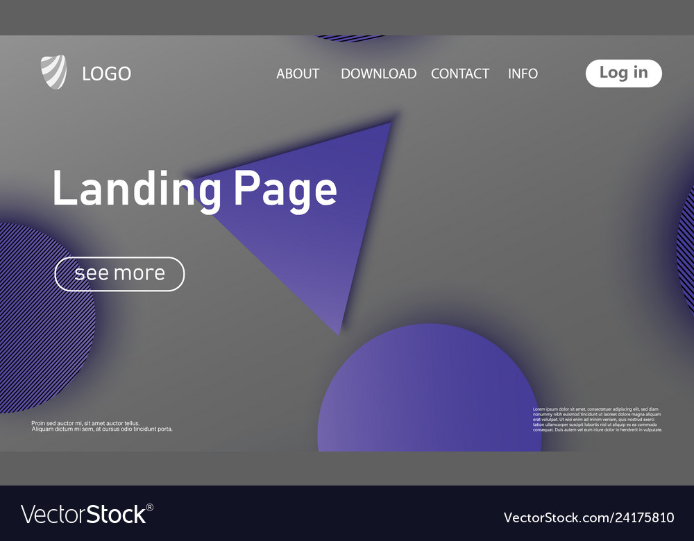 Website Landing Seite Material Design