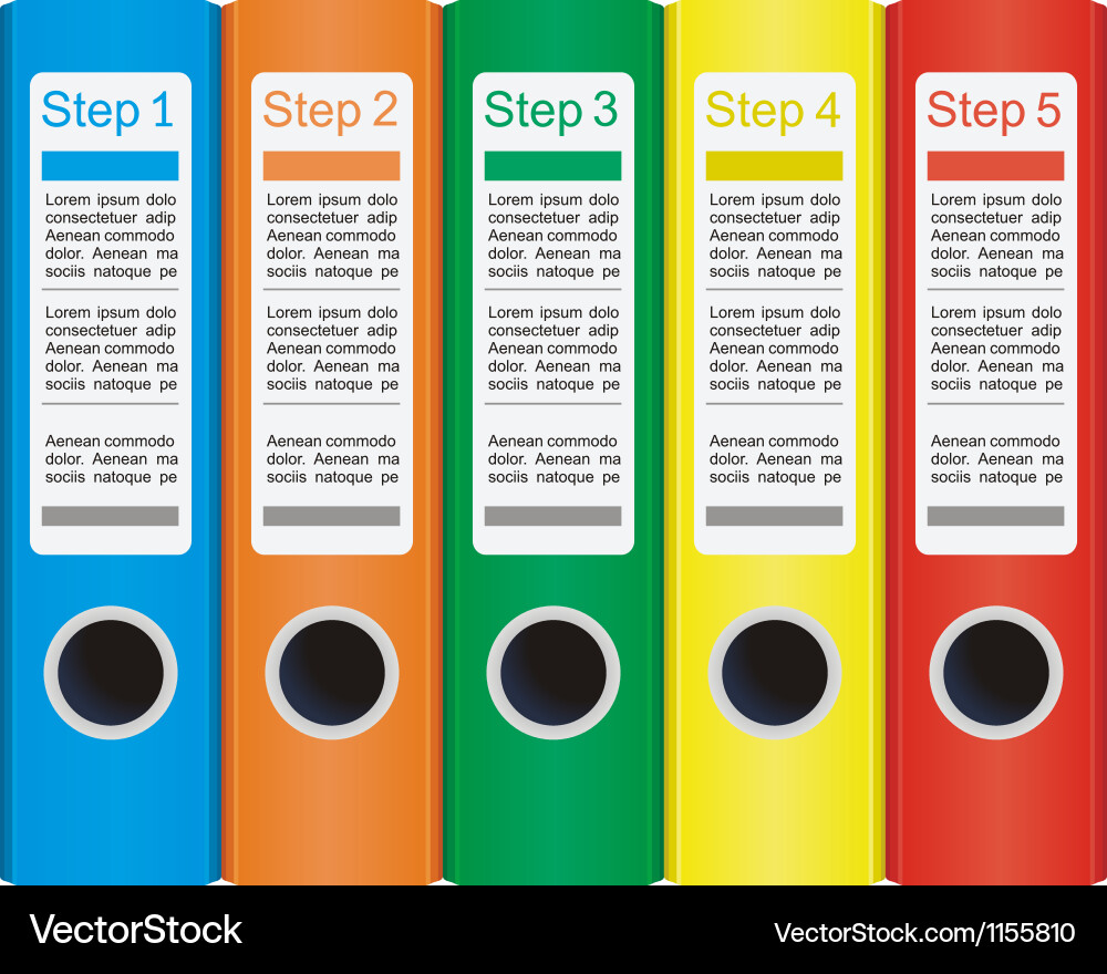 With folders and place for your text Royalty Free Vector