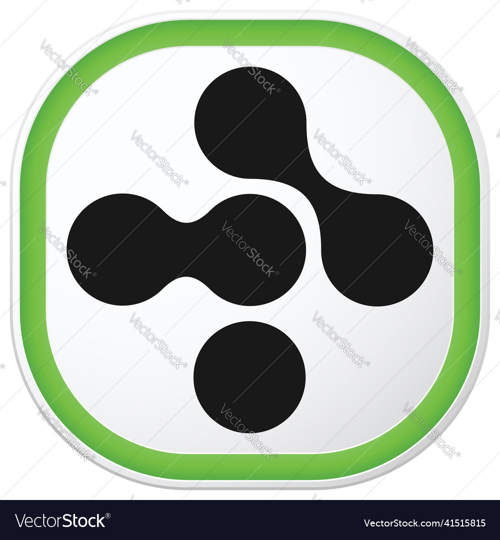 Connected circles nodes as technology tech Vector Image Connected circles nodes as technology tech