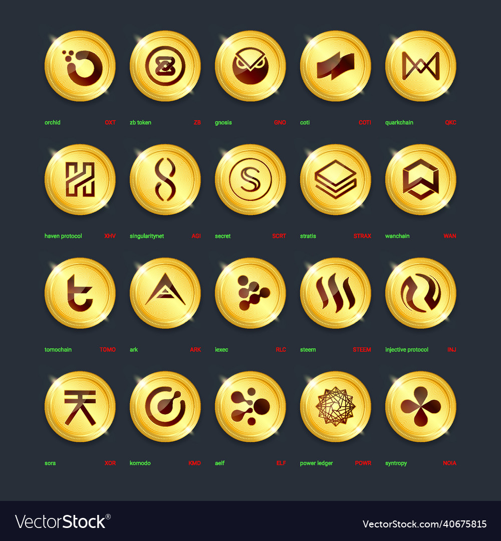 Crypto currency digital payment system blockchain vector image Crypto currency digital payment system blockchain