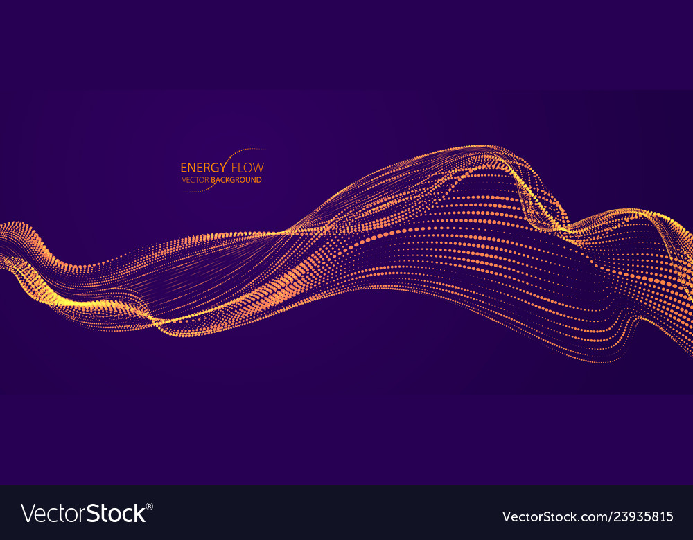 Dynamic Particle Flow - Neon Glow