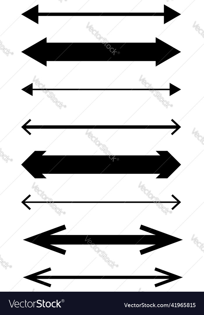 Linker und rechter Pfeilzeiger Cursor gegenüber Vector Image Linker und rechter Pfeilzeiger Cursor gegenüber