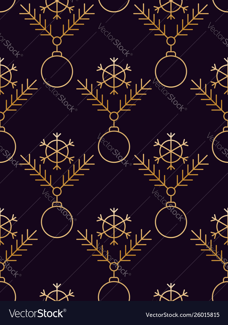 Minimalistic linear new year pattern winter