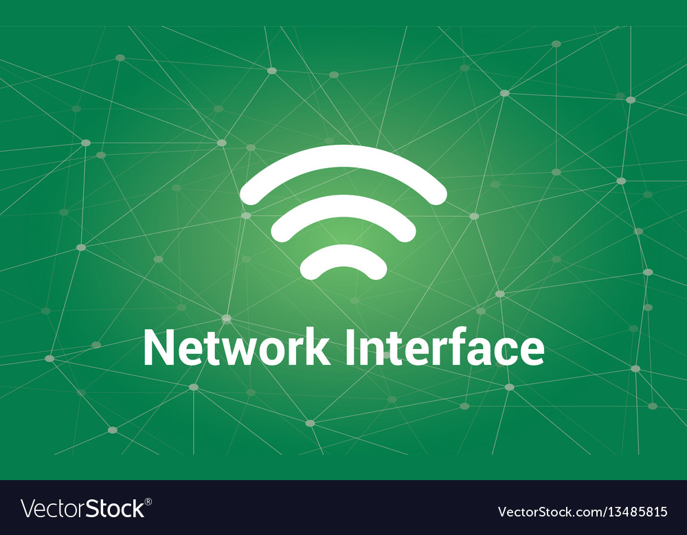 Network interface white text