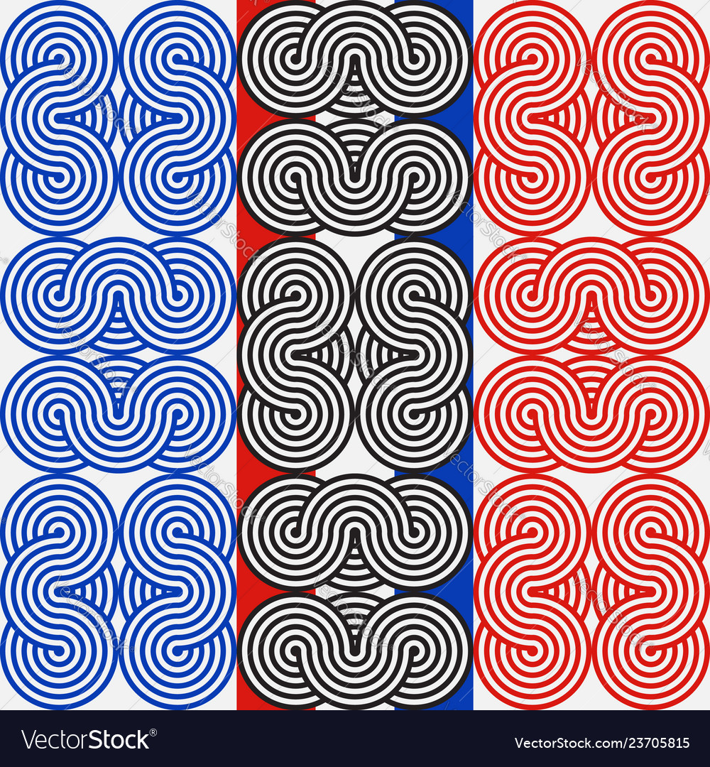 Seamless pattern with colorful strip