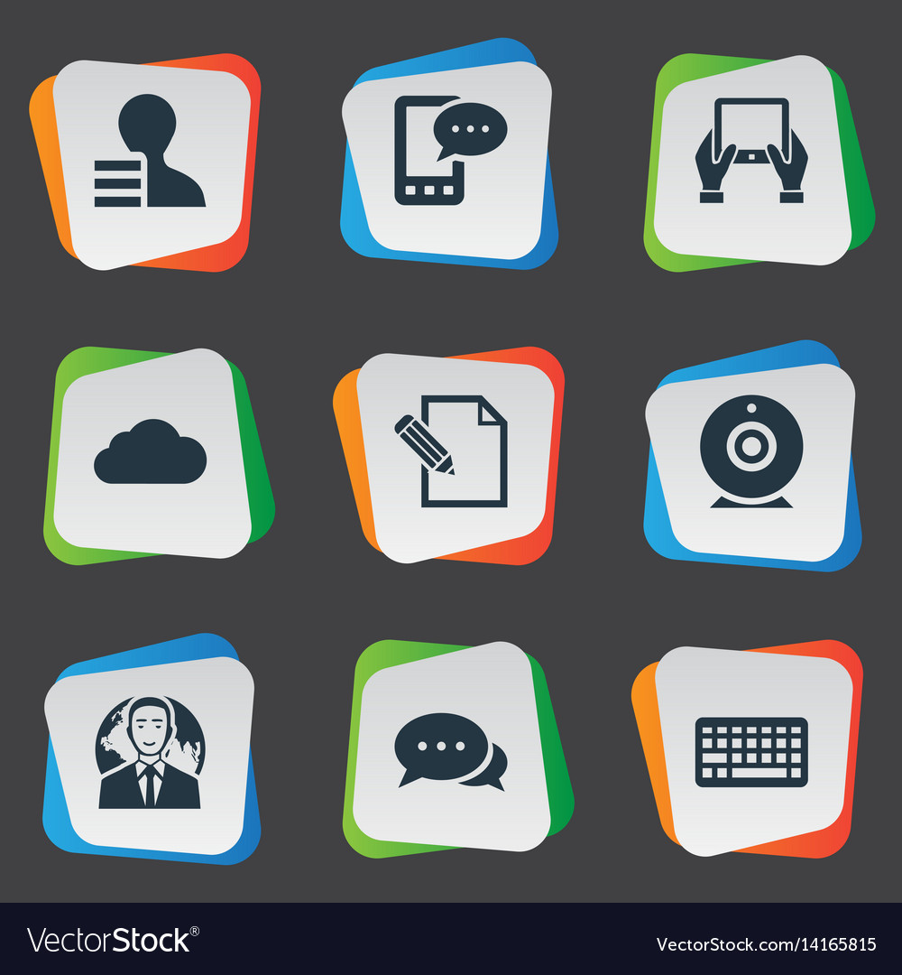 Set of simple user icons