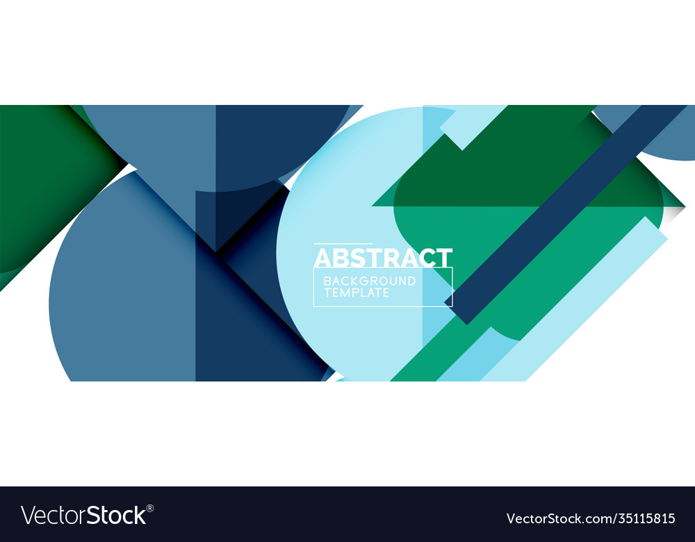 Simple circles and triangles abstract background vector image Simple circles and triangles abstract background