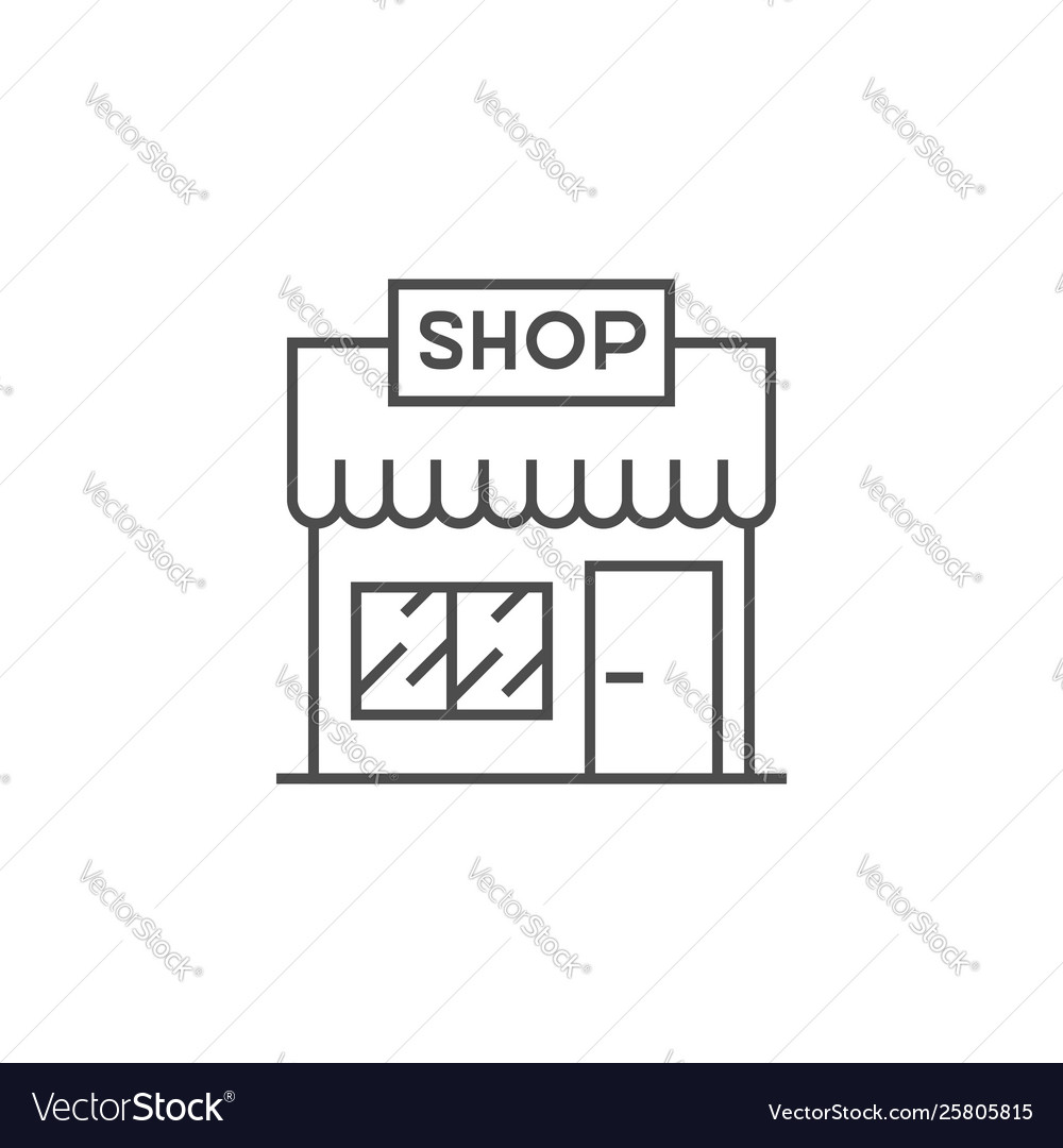 Store line icon