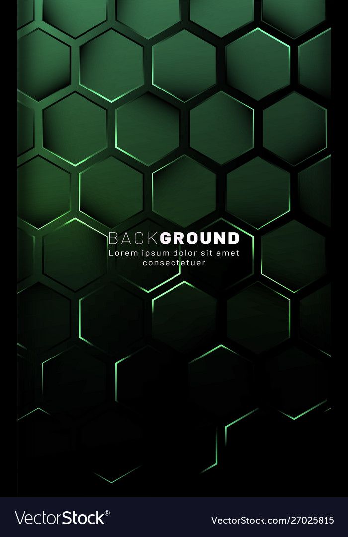 Vertical hexagon background gradient color light Vector Image Vertical hexagon background gradient color light