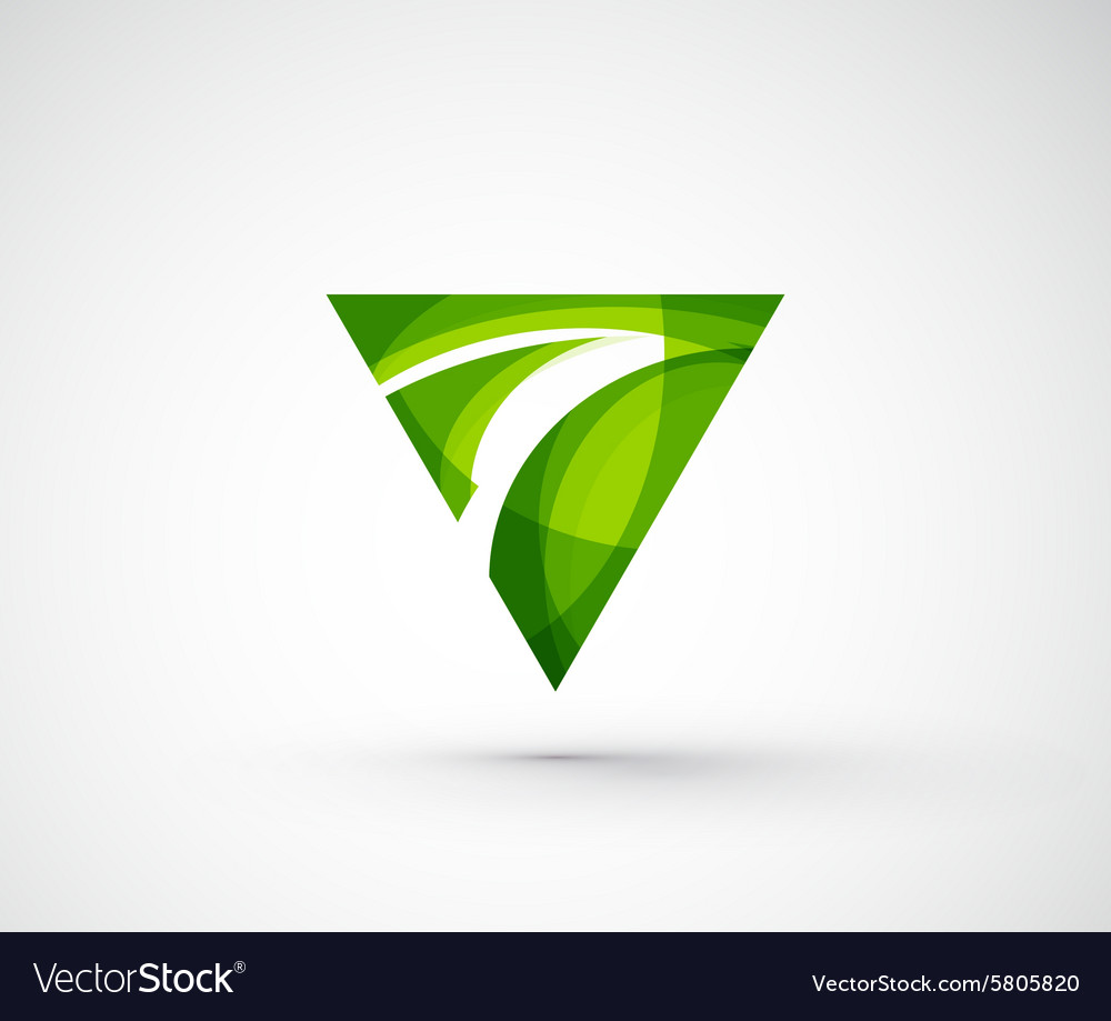 Abstract geometric company logo triangle arrow
