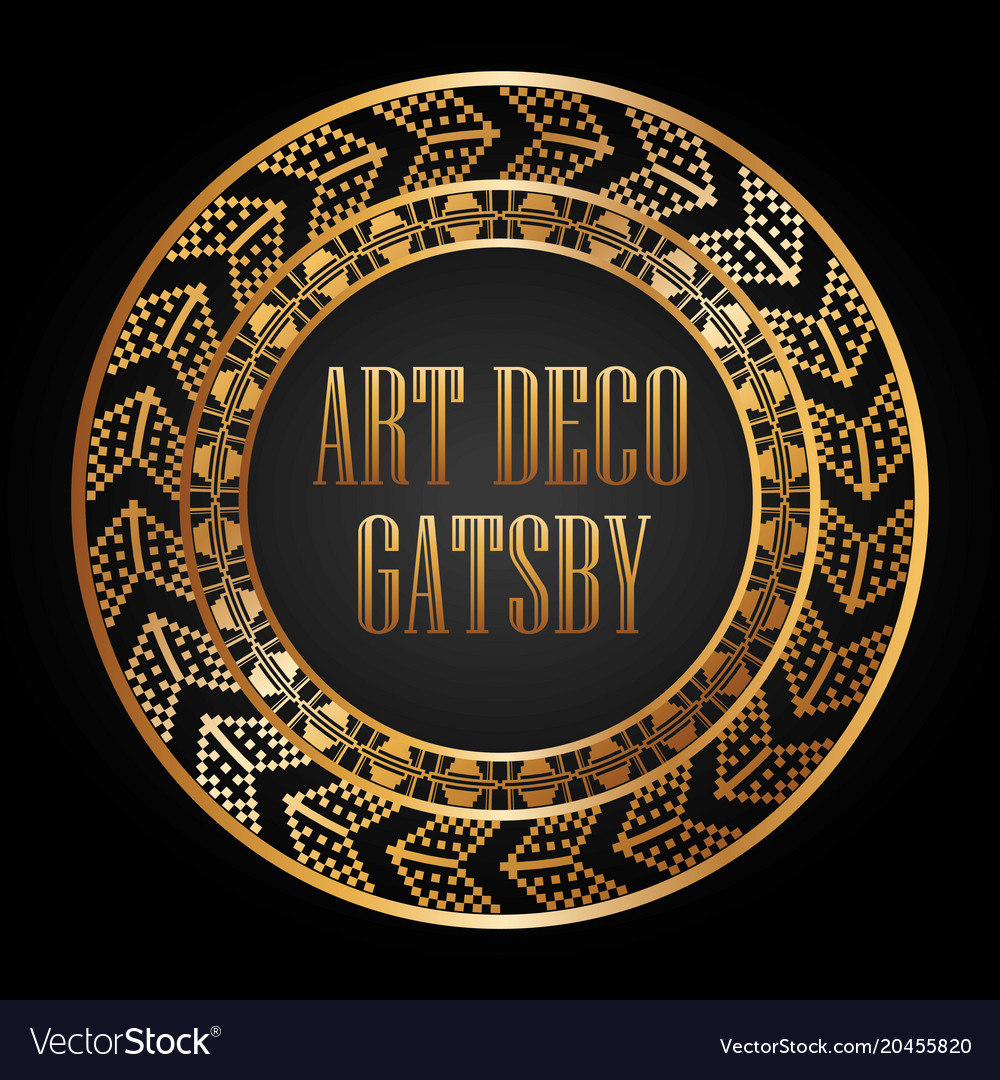 Art deco element gatsby design