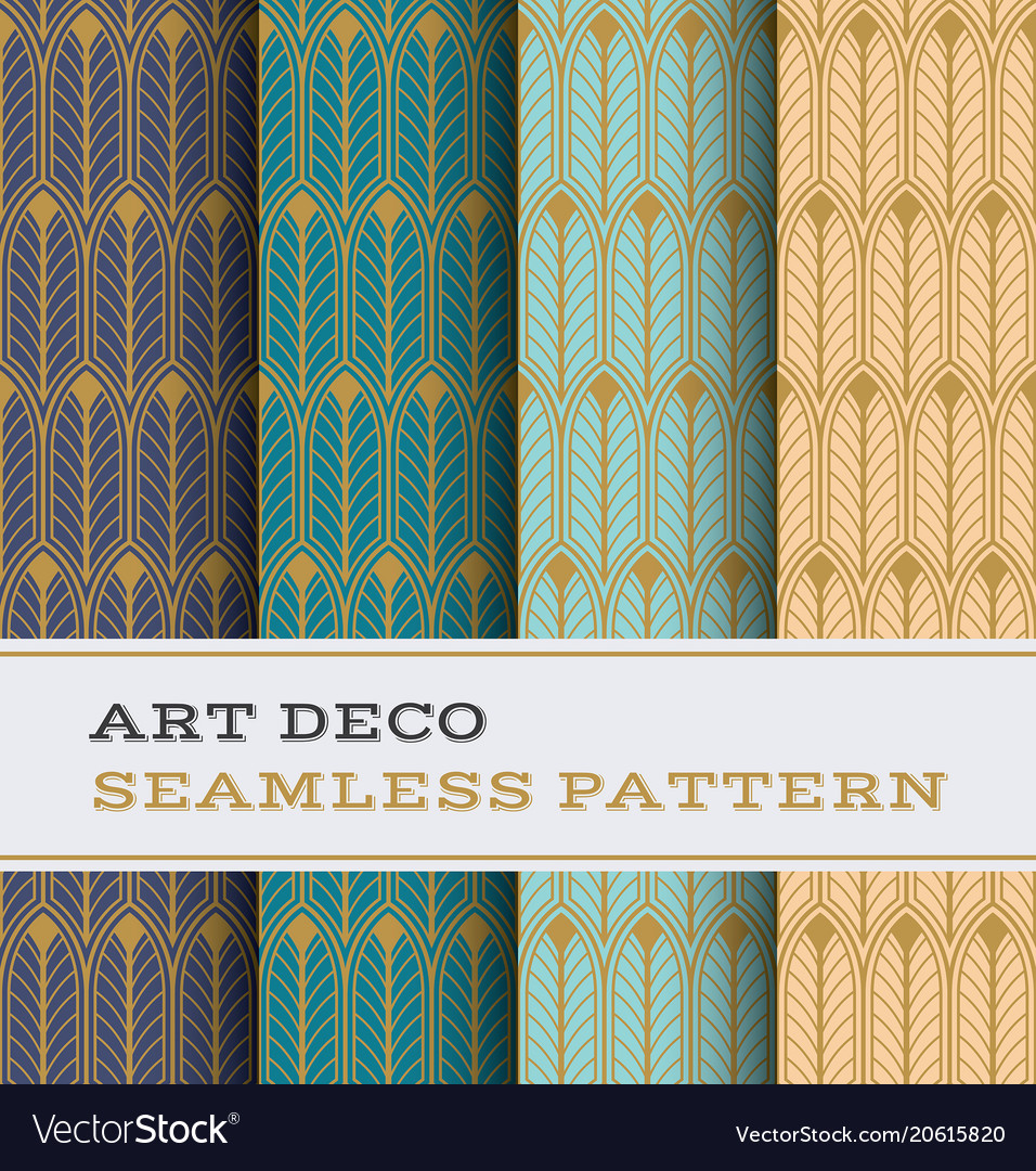 Art deco seamless pattern 26 Royalty Free Vector Image