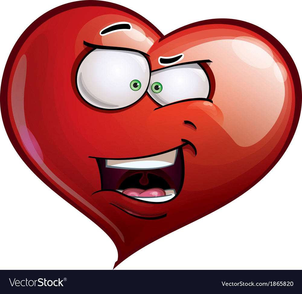 Heart Faces Happy Emoticons What The Royalty Free Vector