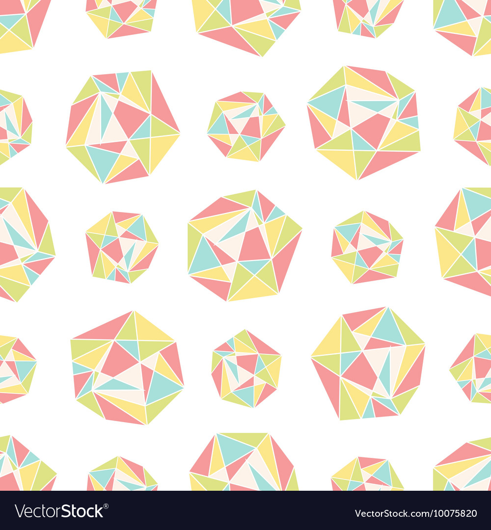 Seamless repeat pattern with polygonal shapes