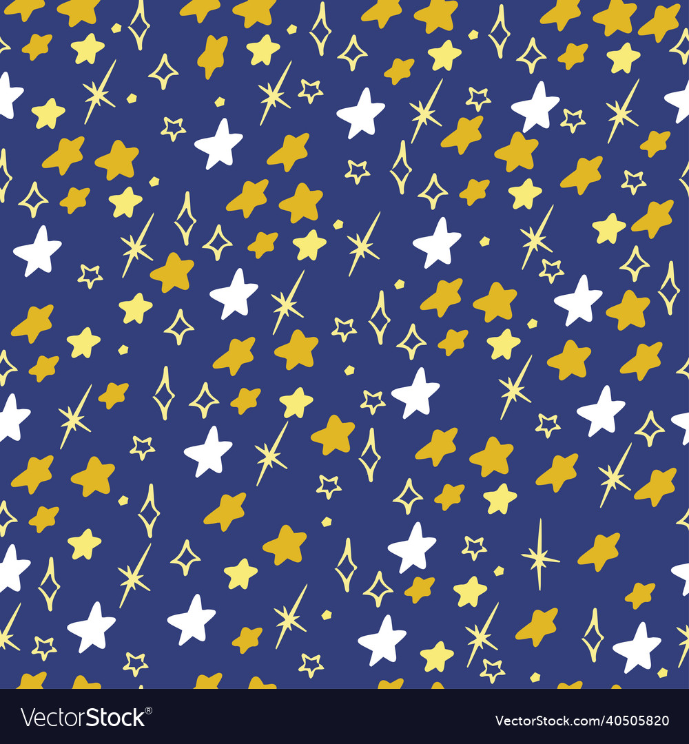 Seamless star pattern abstract elements