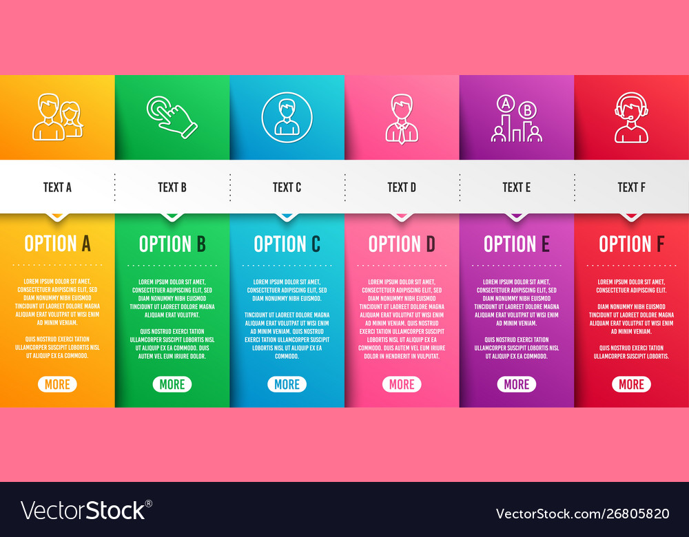Touchscreen gesture person and ab testing icons vector image Touchscreen gesture person and ab testing icons