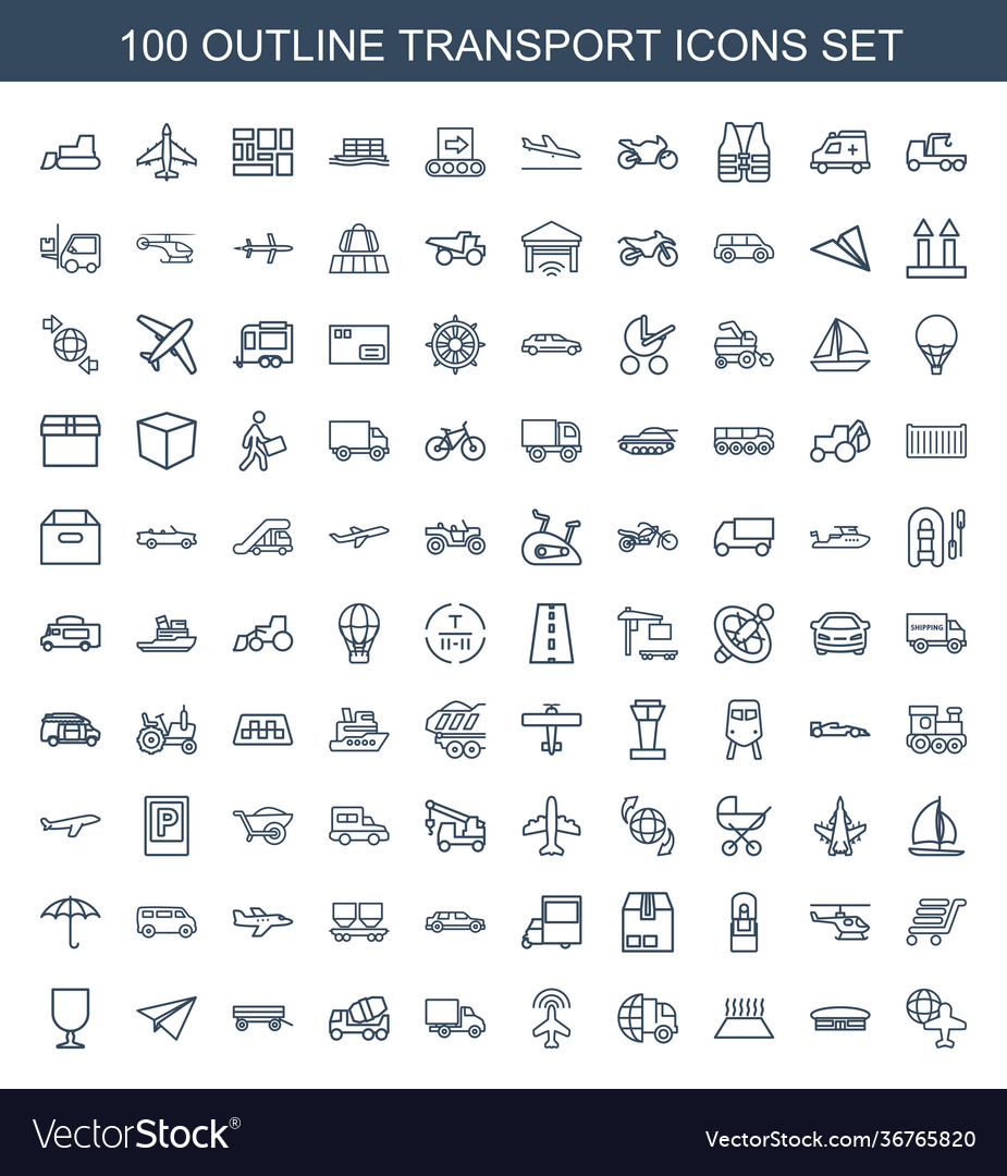 Transport icons