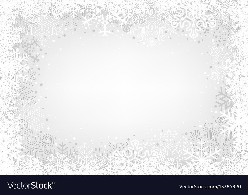 White snowflakes background