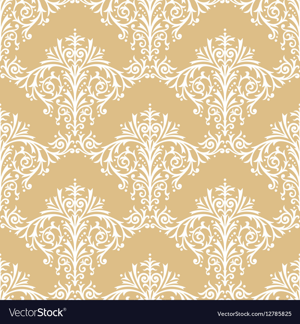 Damask seamless floral pattern Royalty Free Vector Image