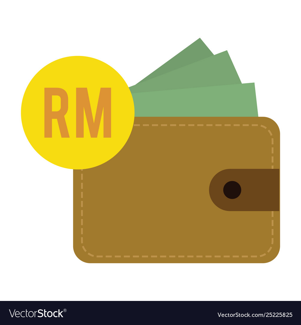 Flat design ringgit currency