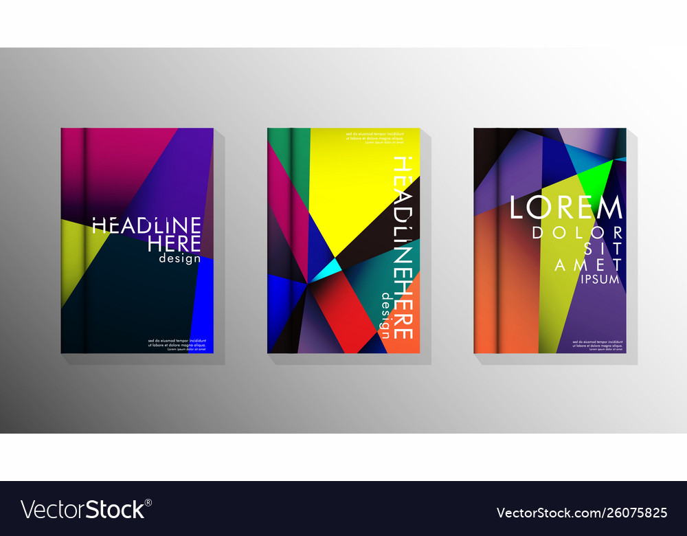 Geometric style with gradients and transparency vector image Geometric style with gradients and transparency