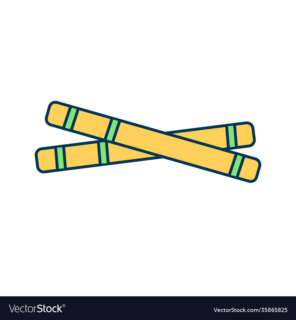 Indian traditional customs rgb color icon vector image Indian traditional customs rgb color icon