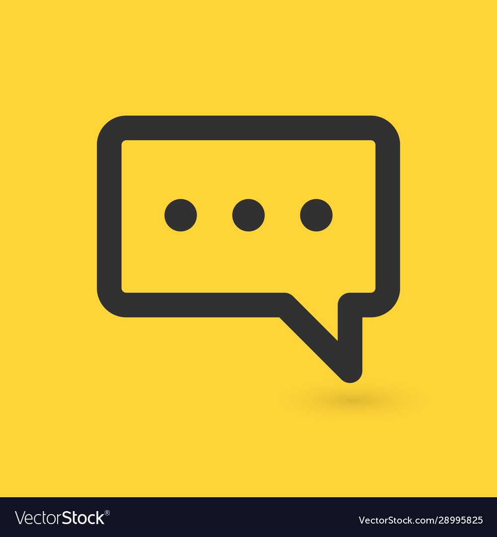 Message icon speech bubble concepts modern signs