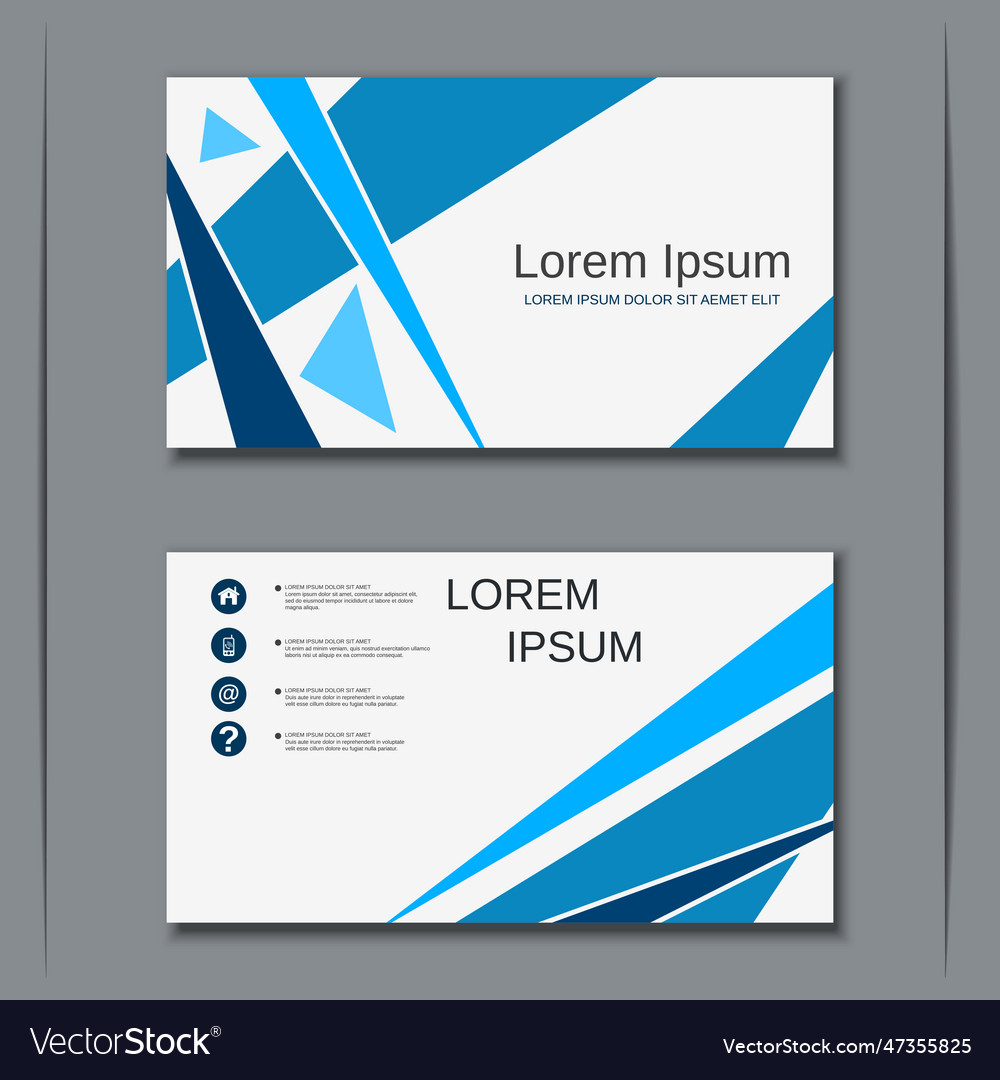 Modern business visiting card design template