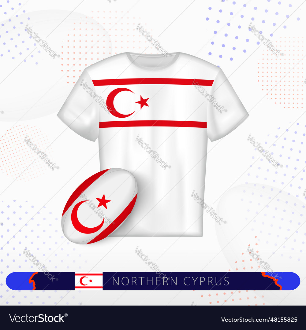 Northern cyprus rugby jersey with ball