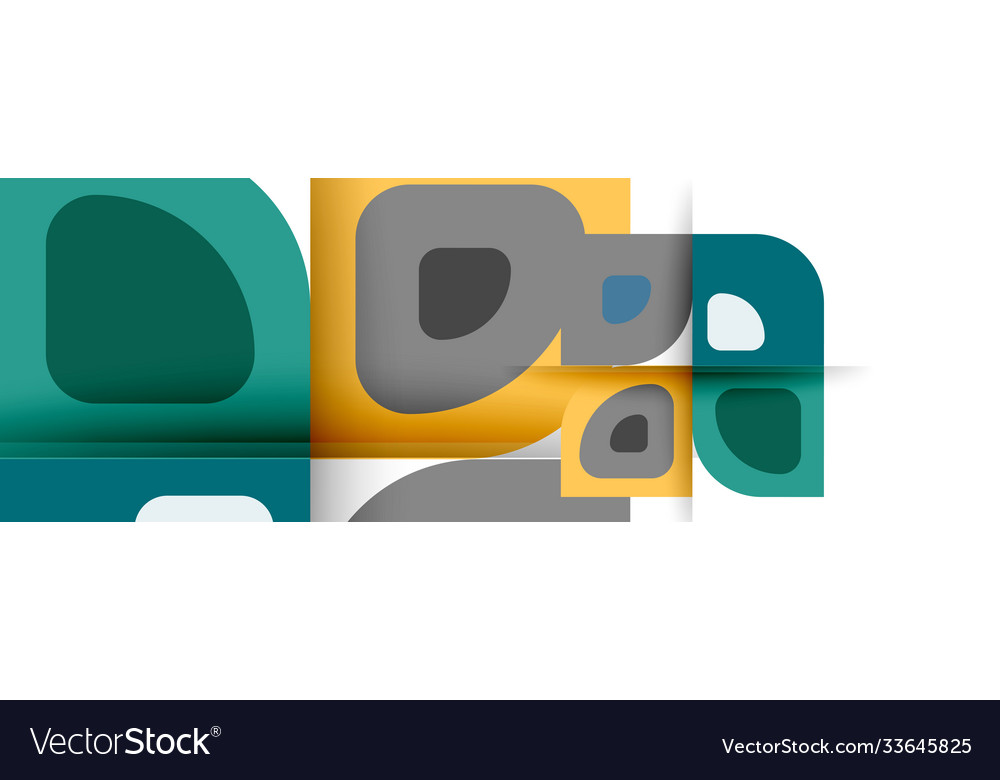 Set modern geometric abstract Royalty Free Vector Image