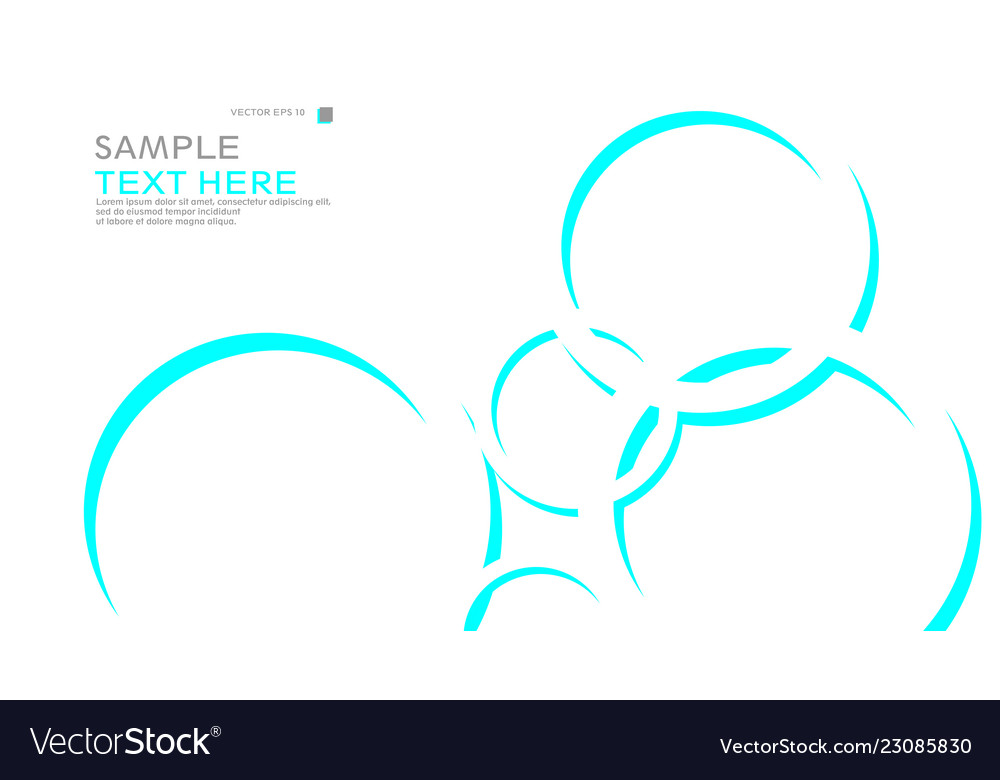 Abstract background with circles vector image Abstract background with circles