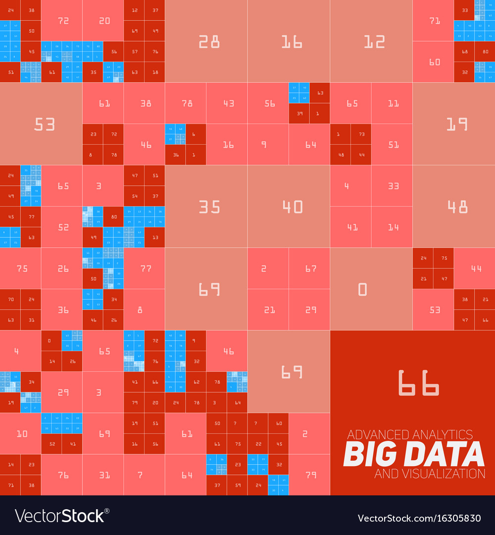 Abstract colorful financial big data graph