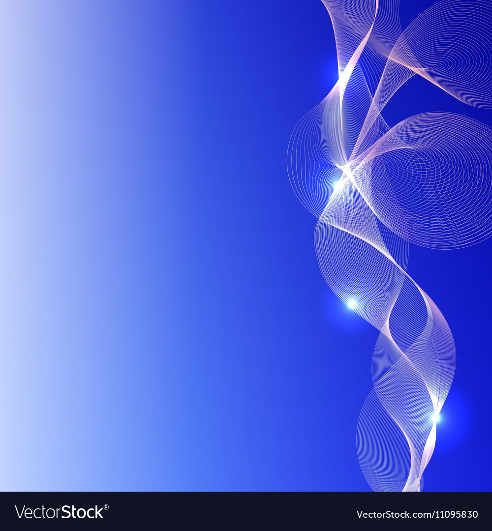 Abstract curved lines on bright background