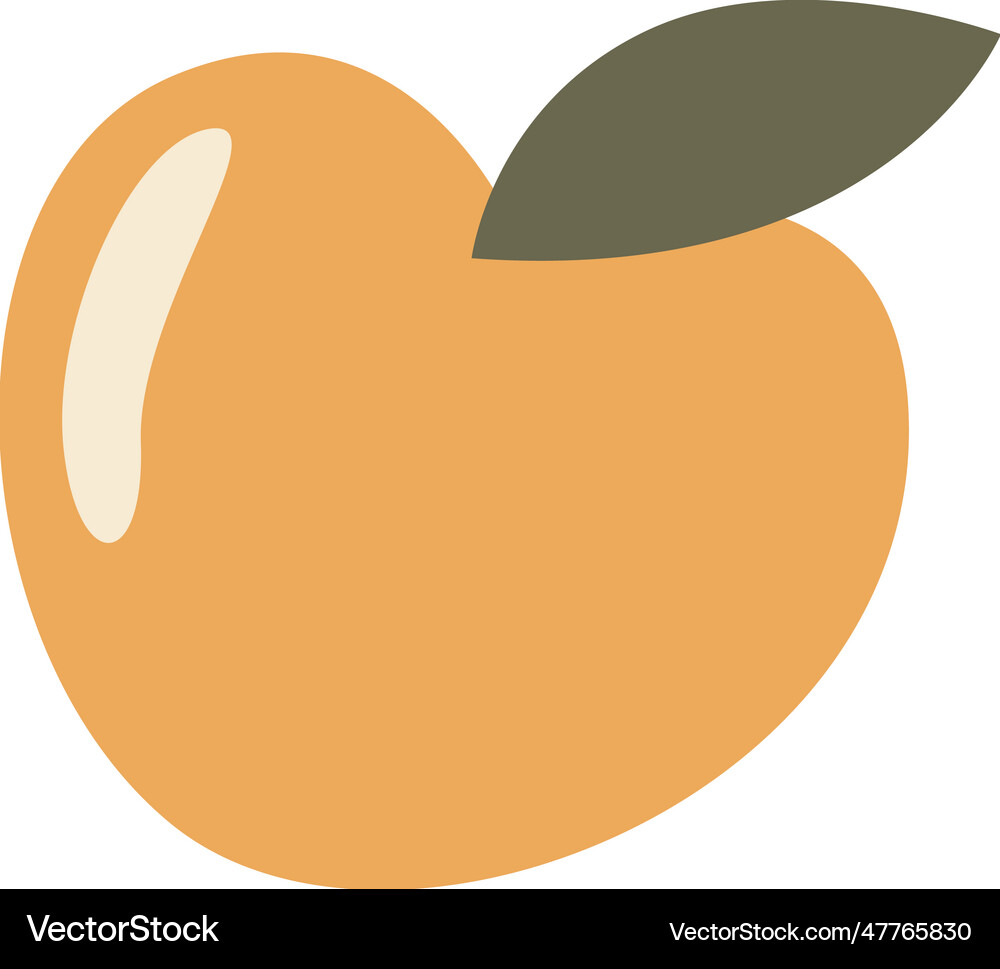 Apple fruit icon Royalty Free Vector Image - VectorStock