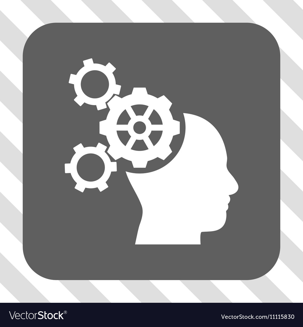 Brain mechanics rounded square button