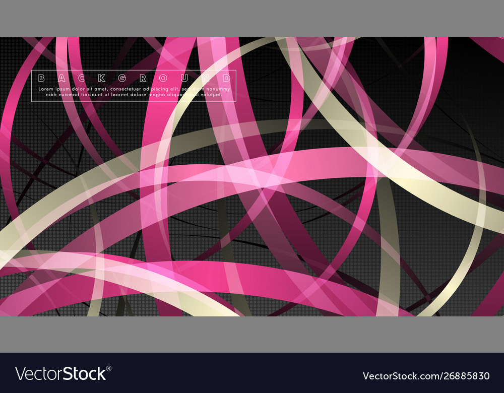 Curved abstract design with background Vector Image Curved abstract design with background
