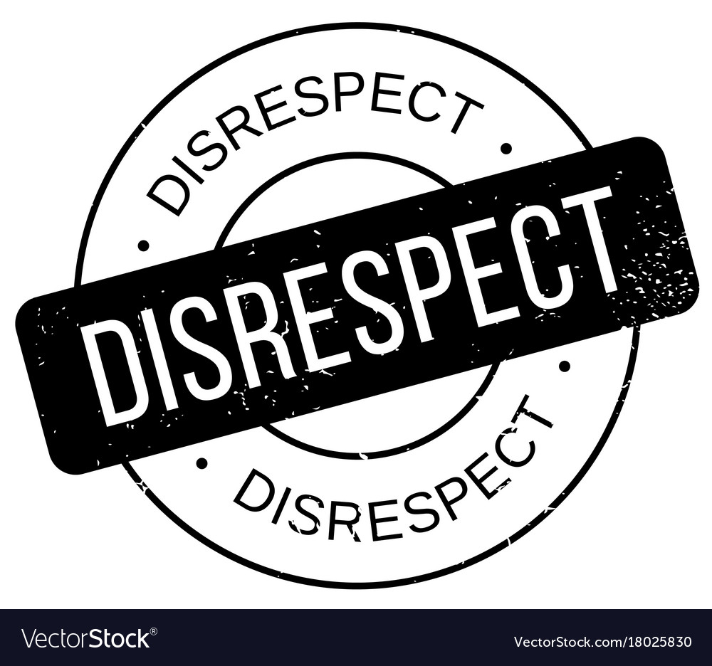 Disrespect rubber stamp Royalty Free Vector Image