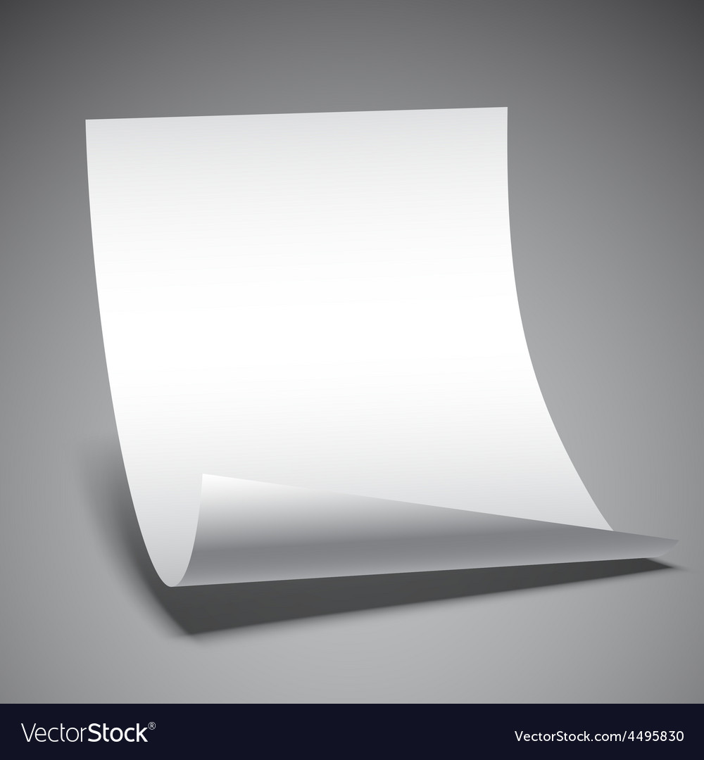 Empty paper sheet