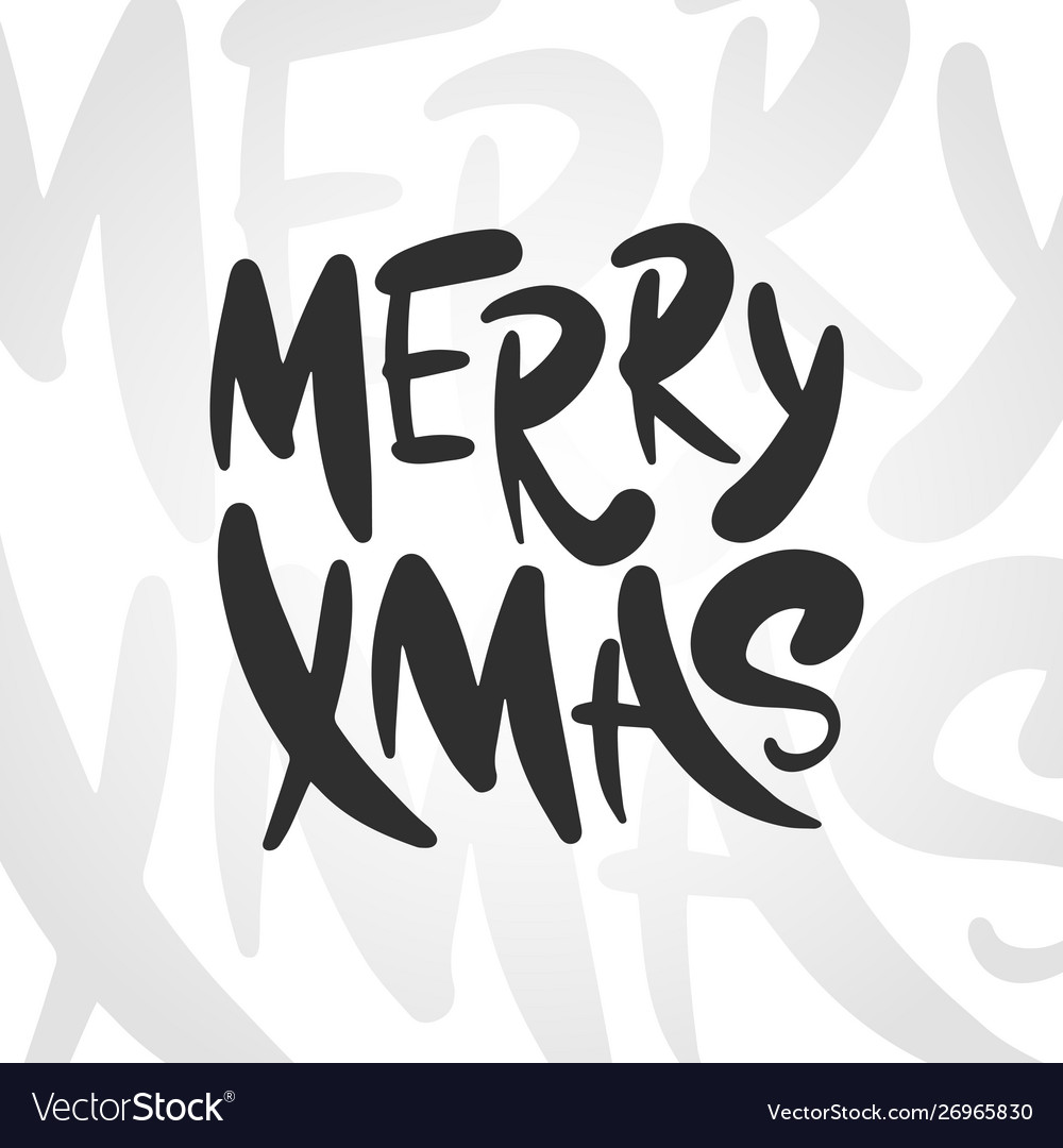 Lettering phrase merry xmas for posters