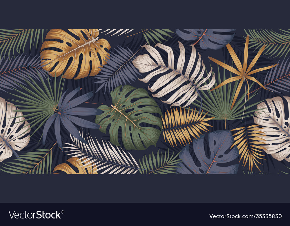 Seamless multicolored pattern with exotic